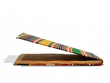 Mashru Striped (Multi Colour) ~ Ruled yellow pages Diary