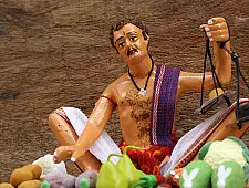 गुड़ियावाला ❤ Clay Dolls ❤  Vegetable seller
