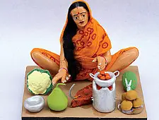 गुड़ियावाला ❤ Clay Dolls ❤  Cooking