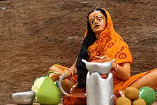 गुड़ियावाला ❤ Clay Dolls ❤  Cooking
