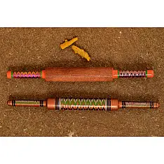 Kutch lacquer rolling pin ~ Belan