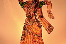 Leather Puppets - Dancer Sukanya