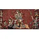 Sacred cloth of the Goddess - Durga Mata & Mahishasura ( 25 X 20 )