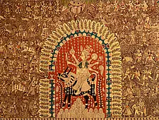 Sacred cloth of the Goddess- Maledi mata and Bahuchara mata ( 45"X57" )