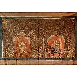 Sacred cloth of the Goddess- Vishat Mata & Ambe Mata ( 63"X40" )