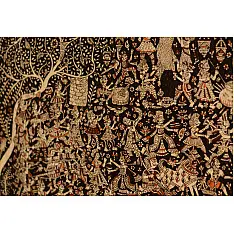 Sacred cloth of the Goddess- Bahuchara Mata ( 58"X42" )