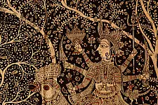 Sacred cloth of the Goddess- Bahuchara Mata ( 58"X42" )