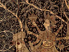 Sacred cloth of the Goddess- Bahuchara Mata ( 58"X42" )