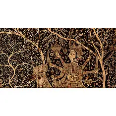 Sacred cloth of the Goddess- Bahuchara Mata ( 58"X42" )