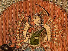 Sacred cloth of the Goddess- Vishat Mata & Ambe Mata ( 63"X40" )