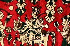 Sacred cloth of the Goddess- Veer maharaj (25''X15'')