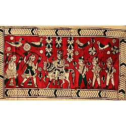 Sacred cloth of the Goddess- Veer maharaj (25''X15'')