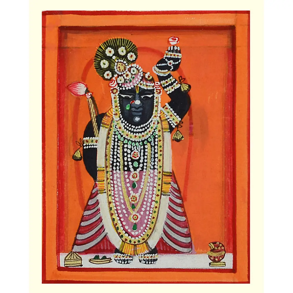 Miniature painting Srinath ji 