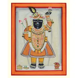 Miniature painting ~ Srinath ji ~ { 5 }