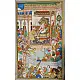 Miniature painting ~ Emperor Akbar receiving Abdul rahim