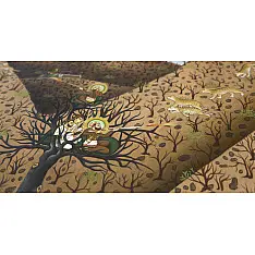 Miniature painting ~ Maharaja Fateh Singh ji hunting leopards