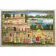 Miniature painting ~ Maharaja fateh singh ji procession after war