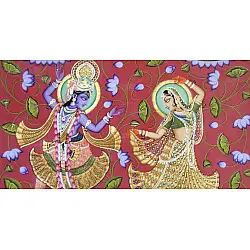 Kamal Ras ~ Lord krishana with Radha  ( 92 X122 cm )