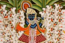 Pichwai Painting ~ Gopashtmi Shrinath ji  (5.5 X 3.6 feet)