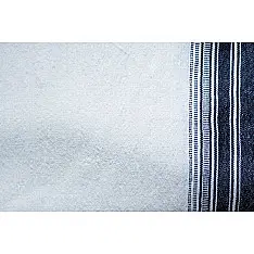 From the grasslands ~ Black & White handwoven woollen stole