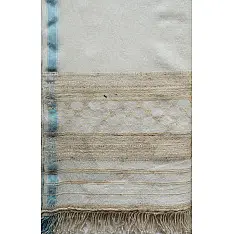 Elegance from the grasslands VII ~ handwoven woolen stole