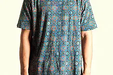 Ajrakh T-shirt ~ Vegetable Colors - Stars & Boulevards old