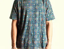 Ajrakh T-shirt ~ Vegetable Colors - Stars & Boulevards old