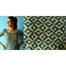 Geometries in Sea-green ~ Gaamthi tshirt