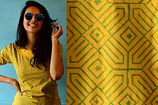Geometries on yellow ~ Gaamthi tshirt