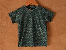 Vegetable Colors ✼ Ajrakh T-Shirt ( Kids ) - 7