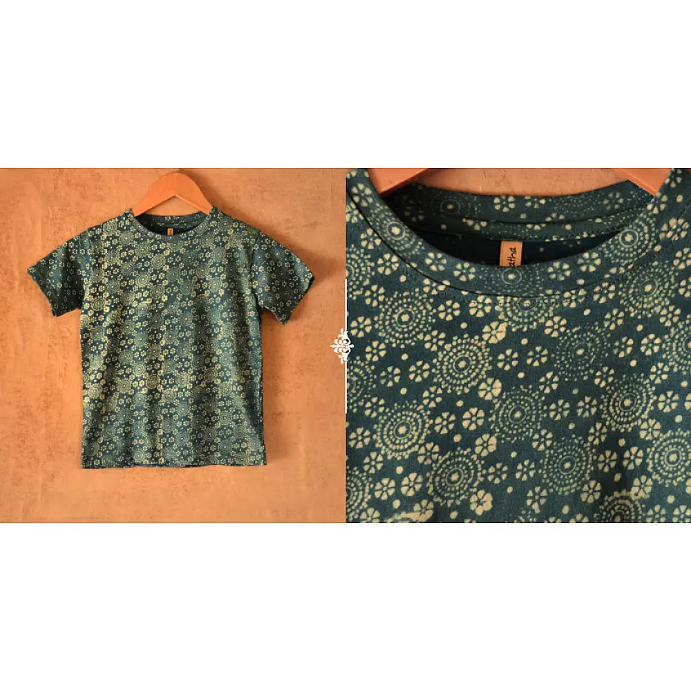 Vegetable Colors ✼ Ajrakh T-Shirt ( Kids ) - 1