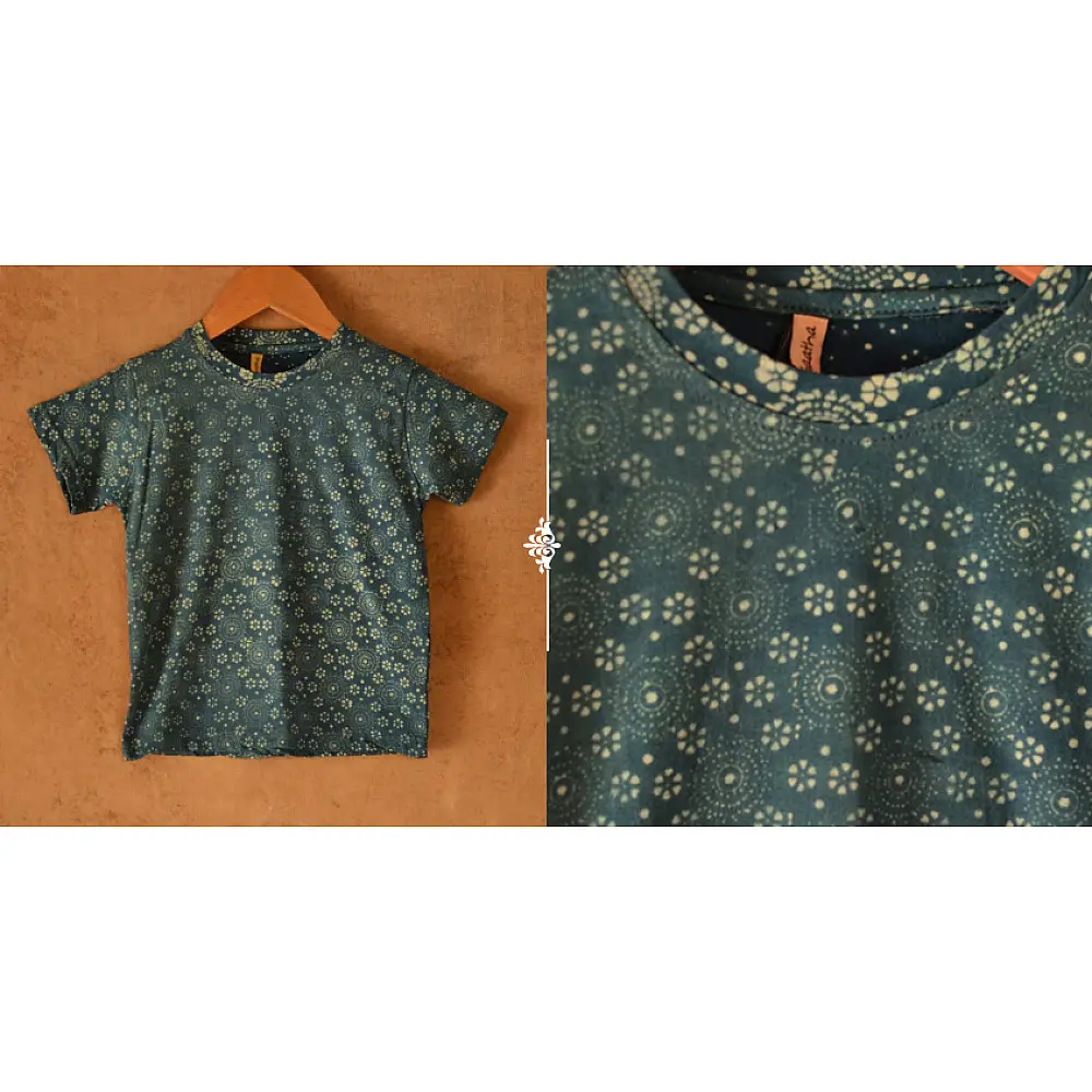 Vegetable Colors ✼ Ajrakh T-Shirt ( Kids ) - 7