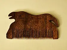 Wooden comb ~ Tribal Tiger
