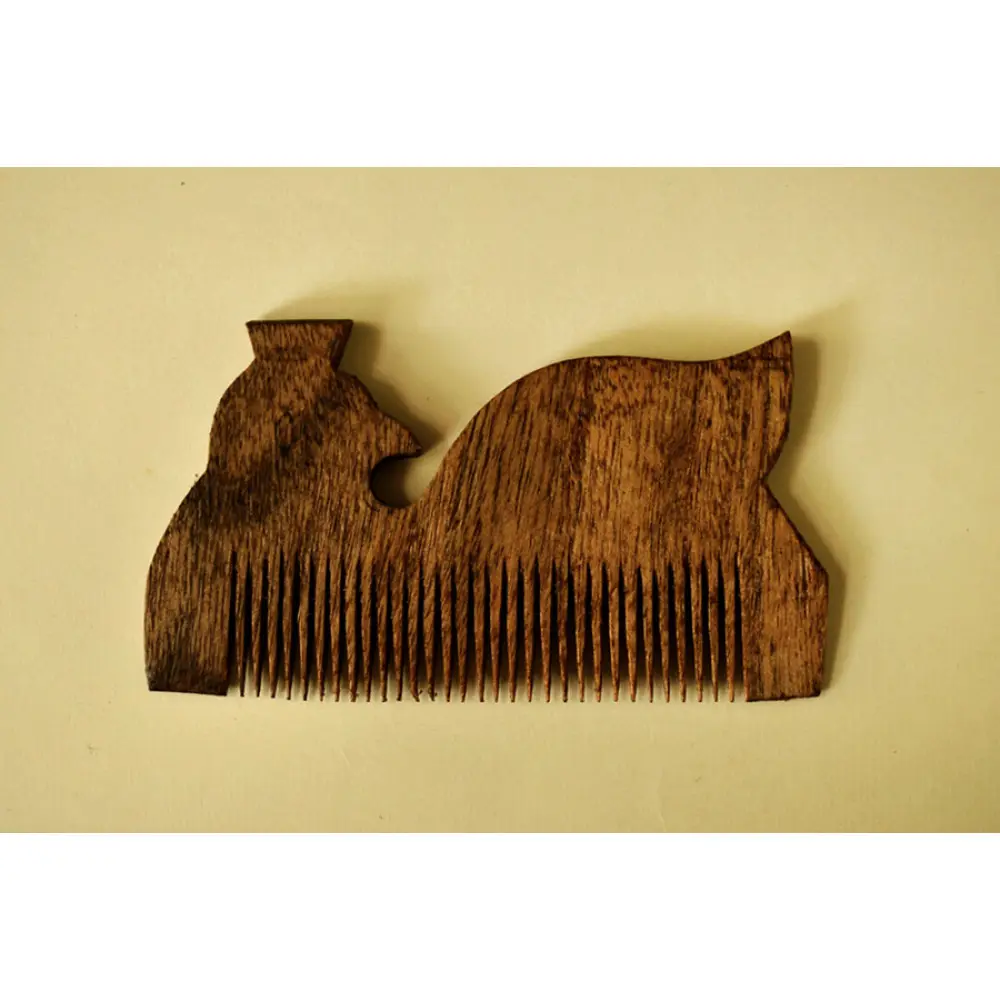 Wooden comb -  Traditional Tribal design  