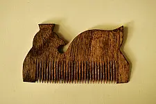 Wooden comb ~ Traditional Tribal design  