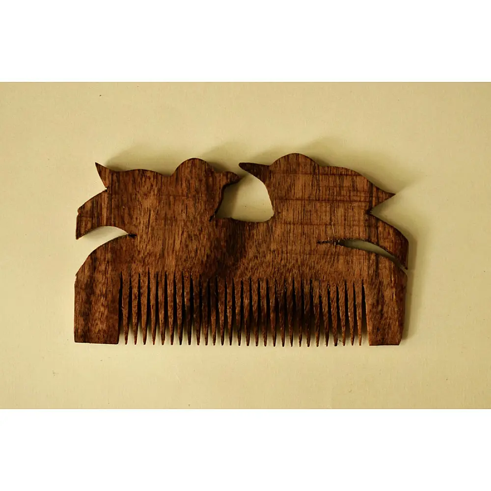 Wooden comb ~ Bird Design