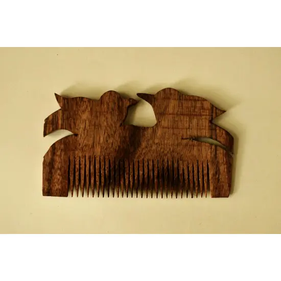 Wooden comb ~ Tribal markings { 6 }