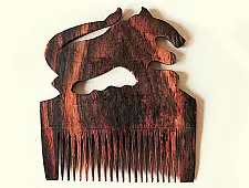 Wooden comb ~ Lion