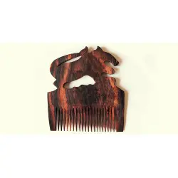 Wooden comb ~ Lion