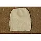 cream white handknit natural color woolen cap textured textured chevron diamond stitch knit beanie winter skull hat gaatha