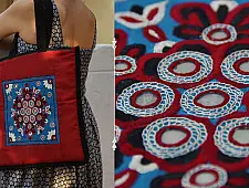 Hand Embroidered Tote Bag ~ 1