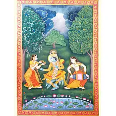 Pichwai Painting ~ Radha Krishan { 2' X 3' }