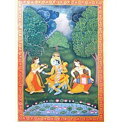 Pichwai Painting ~ Radha Krishan { 2' X 3' }