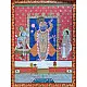 Pichwai Painting ~  Shrinath ji, Yamuna ji and Mahaprabhuji