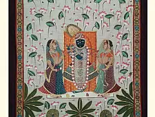 Pichwai Painting ~ Murlidhar { 3 X 5 Feet }