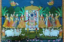 Sharad Poornima . Fine work ~ { 3X4 Feet }