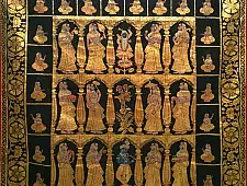 Pichwai Painting ~ Krishna Darbaar ~ { 4 X 4.5  Feet }