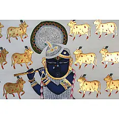 Pichwai Painting ~ Shyam ~ { 3X4 Feet }