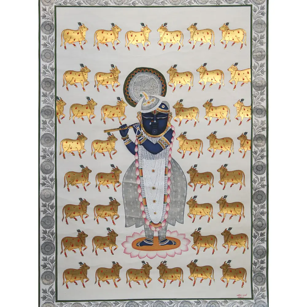 Pichwai Painting ~ Shyam ~ { 3X4 Feet }