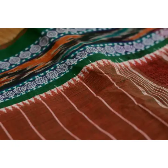 Cotton weaves ~ Ikat Saree { Sindoor - 2 }